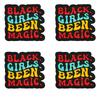 10PCS Fashion Black Girl Embroidered Patch Iron On Patches For Clothing Black Girl Magic Patches For Clothes Jackets Sewing DIY