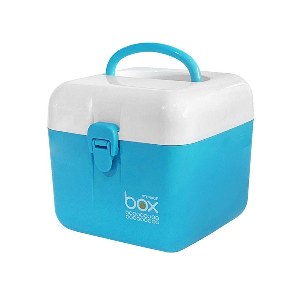 Handheld First Aid Kit Plastic Desktop Storage Box Moisture-proof Mini Medicine Box  Candy