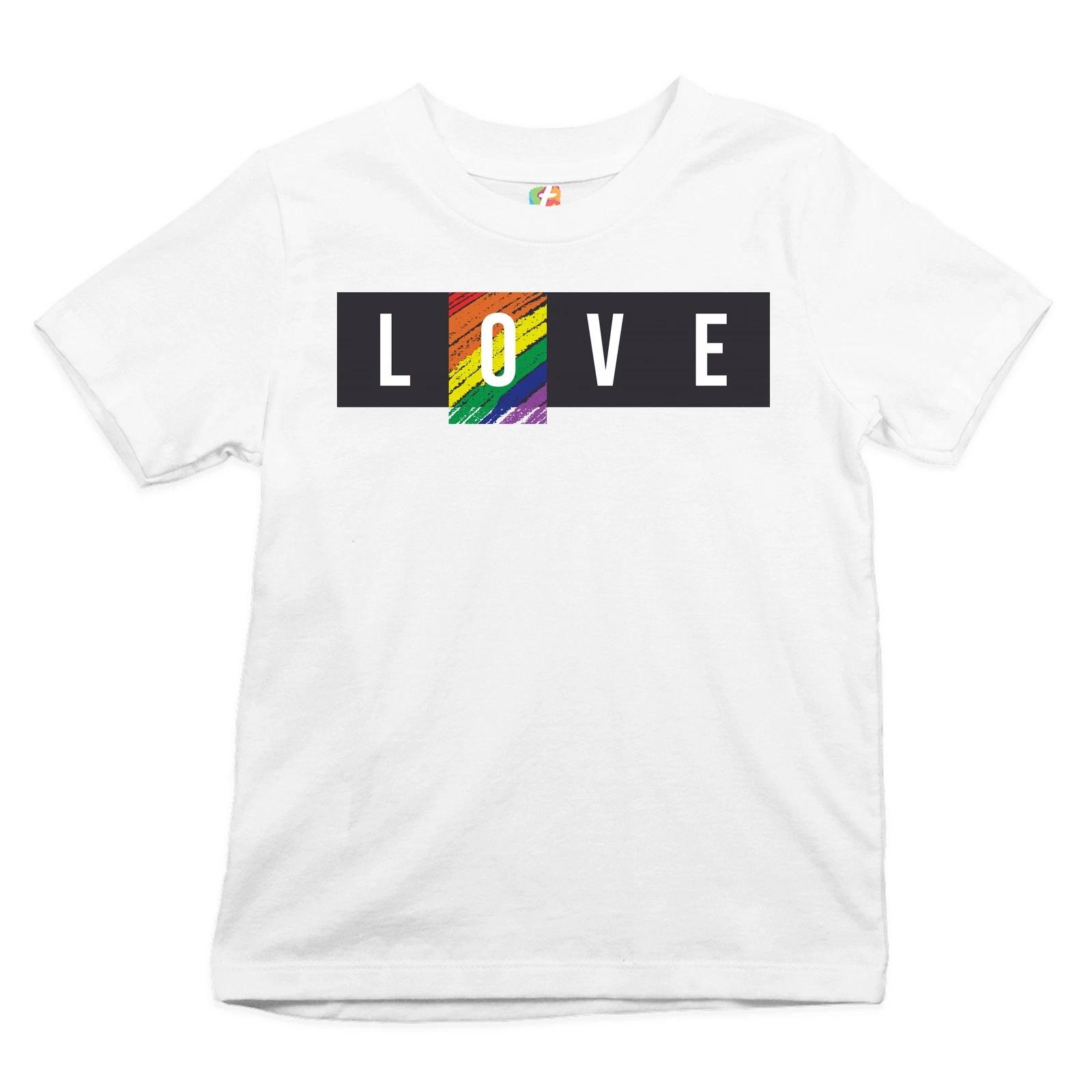 

LOVE Youth kids boys T-Shirt Gay Pride Rainbow LGBTQ Tolerance Equality Kids 110