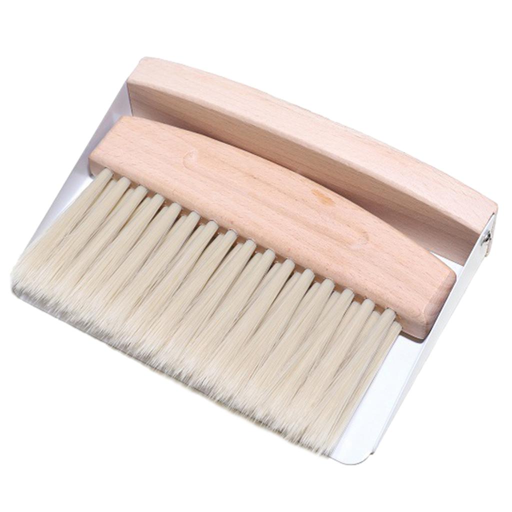 Kompaktowy Zestaw Bukowy Miotła i Szufelka Wydajne Narzędzie Czyszczące ze Szczotką z Naturalnego Sizalu dla Wygodnego Przechowywania