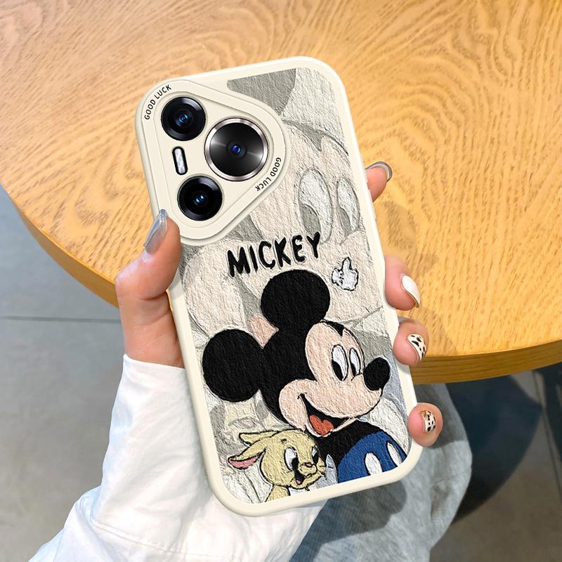 Couple Mickey Applies Huawei Pura80 Mobile Phone Case Nova154 All-inclusive Mate70 Silicone To Enjoy Honor 500