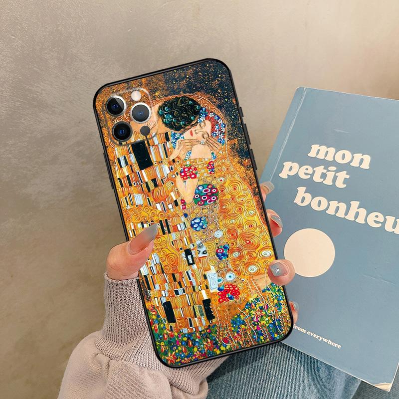 Gustav Klimt Case For iPhone 17 Air 16 15 14 13 11 12 Pro Max 13 mini XR 15 16 Plus 16e Back Cover Shell