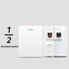 USB Modular Sockets And Switches EU French Socket Module  for EU Standard Wall Mount DIY