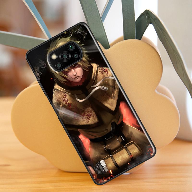 Thorfinn Vinland saga anime Pouzdro Pro Xiaomi Mi 11 Lite 9T 10T 11T Pro POCO X3 Pro X3 GT F1 F2 F3 M4 M3 Pro Pouzdro Kryt