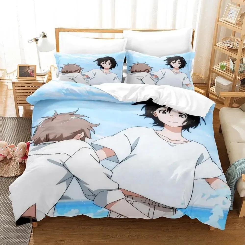 3D Print Seaside Stranger Bedding Set Cartoon Anime three-piece set Adult Kid Bedroom Duvet cover Sets Home Textiles Bedding set