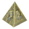 1pcs Hand Finished Pyramid Statue Metal Material Pyramid Ornament  Desktop Decor