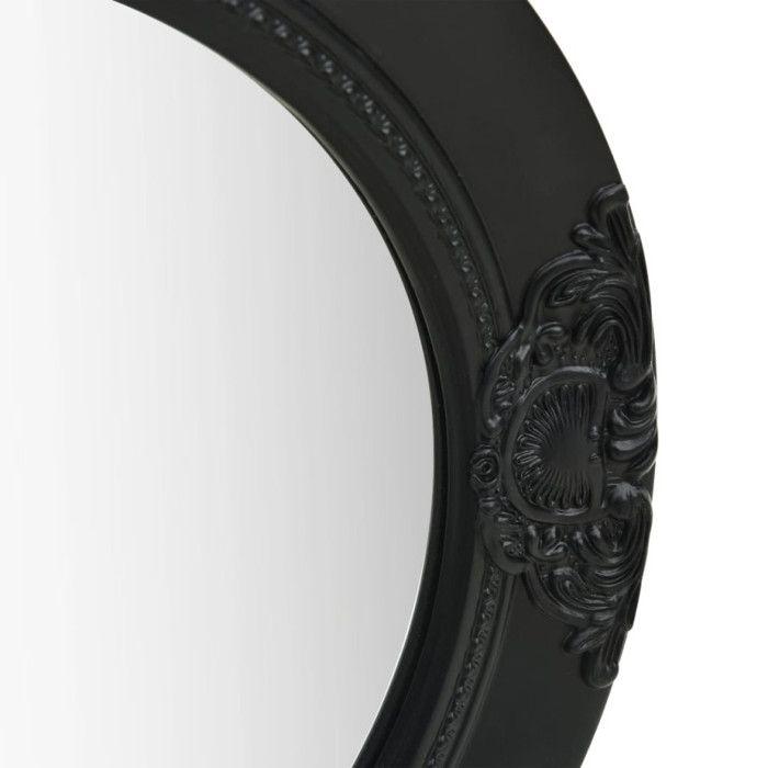 VidaXL Miroir mural style baroque 50 cm noir 320347