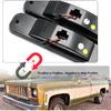 LED Side Marker Lights for 1973-1980 GMC Chevy C/K Series Pickup Trucks, K5 Blazer, Suburban - Amber Front Bumper Side Marker Repeater Lamp Kit LH RH