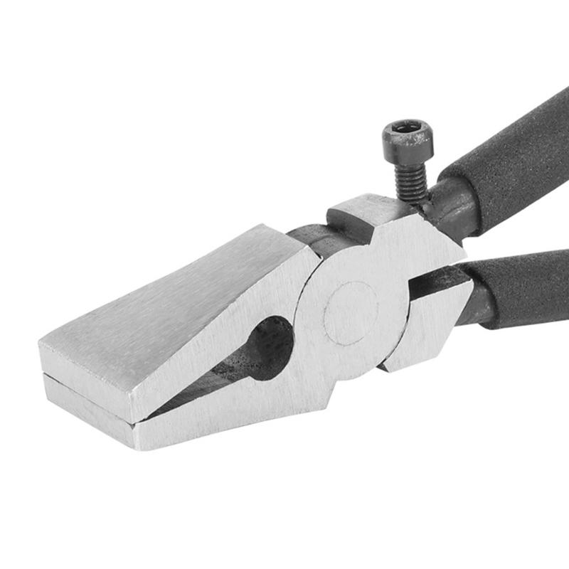 Black Flat Nose Plier Wire Drawing Pliers Jewelry Making Wire Bending Warpping Shaping Handcraft Making Repair Tool
