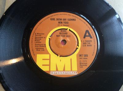 7inch Record TONY THORPE & THE C.B. BAND - Girl (How Am I Gonna Win You) INT589PROMO EMI Internation 1979 UK Pop Used