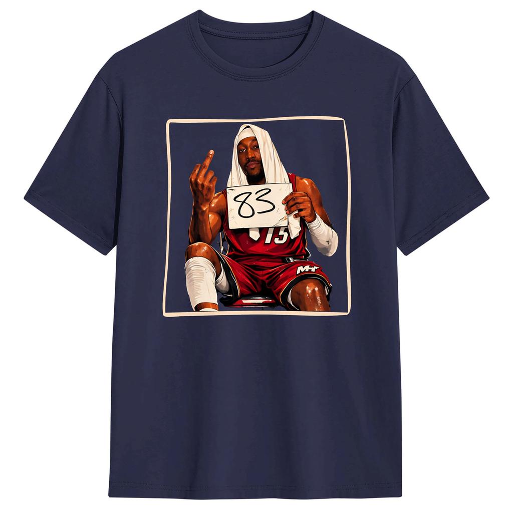 Bam Adebayo 83 TShirt Summer  Hip Hop T Shirts Unisex Cotton ONeck Oversized Top Tees ShortSleeve Classic Tops