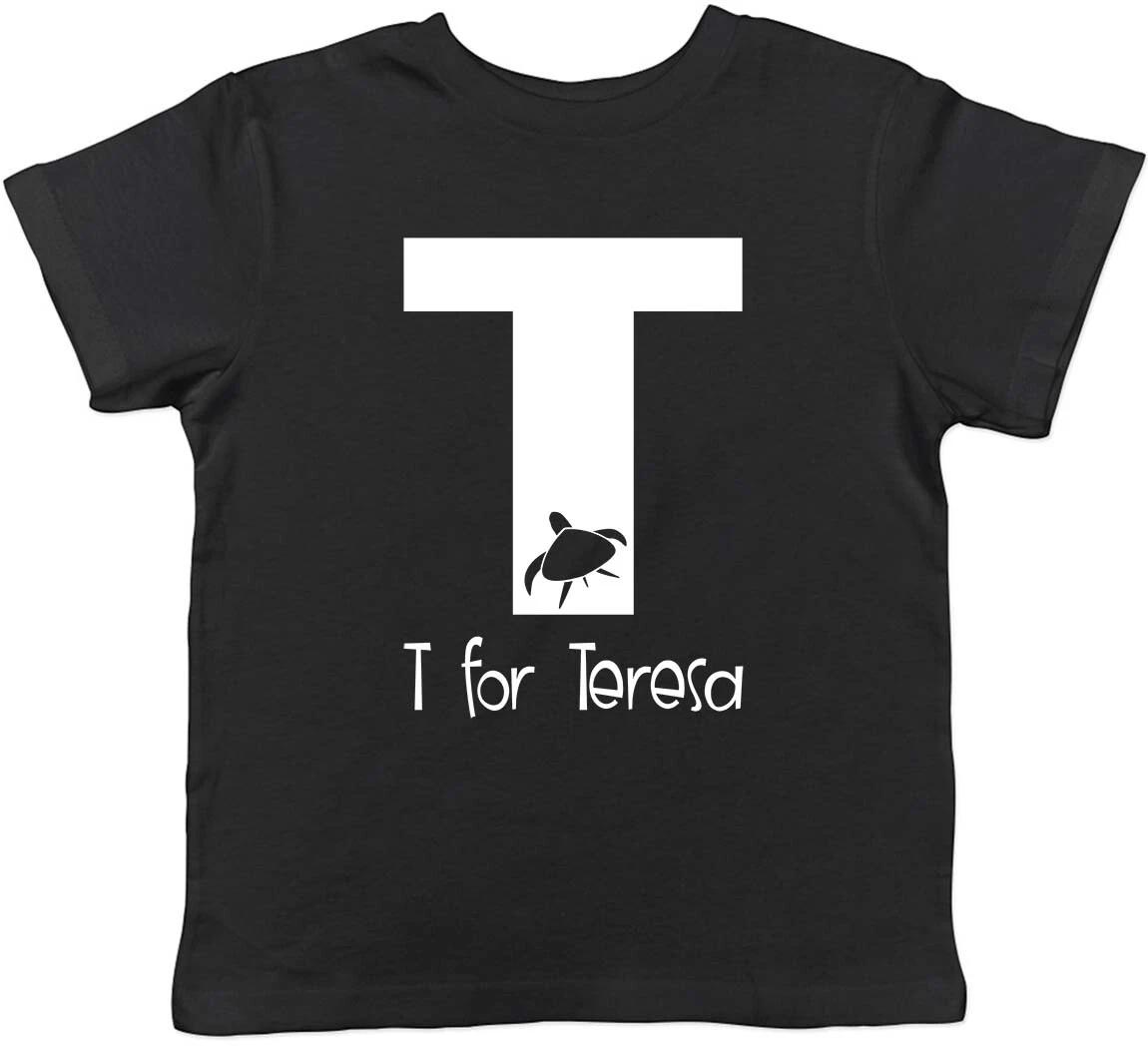 Personalised Alphabet with Picture - T Childrens Kids T-Shirt Boys Girls 110