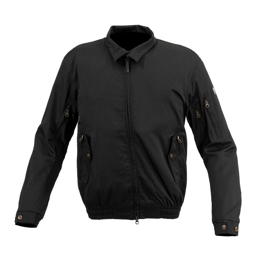 Komine Protect Swing Top Retro Size Motorcycle Jacket JK-5911 Jacket, Black, L,