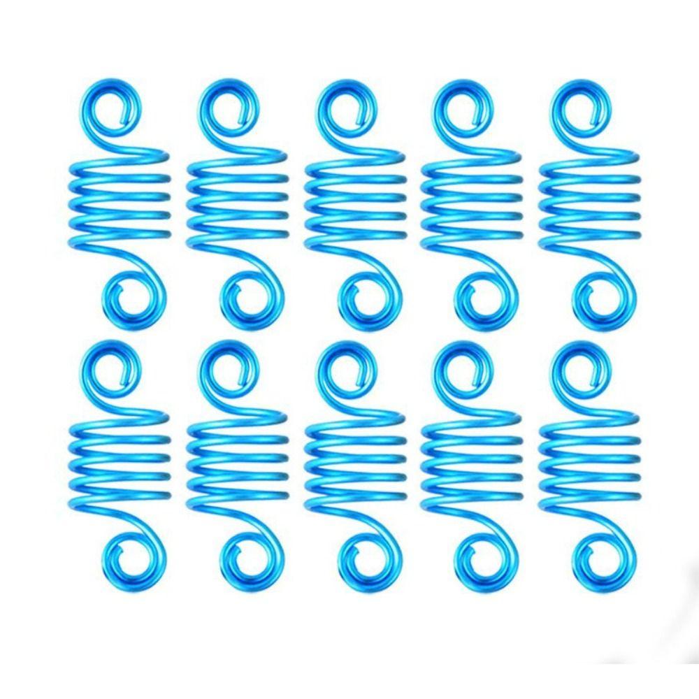10Pcs Hair Braids Spring Hair Rings DIY Cuffs Tubes Hair Accessories Dreadlocks Beads  African