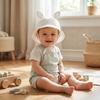 Adjustable Baby Fisherman Hat Cute Rabbit Ears Baby Sunhat Fashion Bucket Cap  Spring Summer