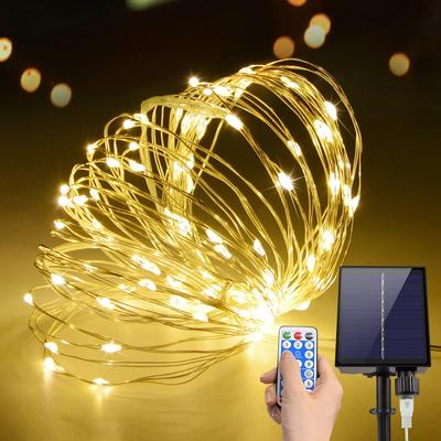 Outdoor Solar LED String Light Fairy Lights 24V Waterproof Warm White LED Garland Garden Christmas New Year Decor Lamp 10M 20M 30M 50M 100M