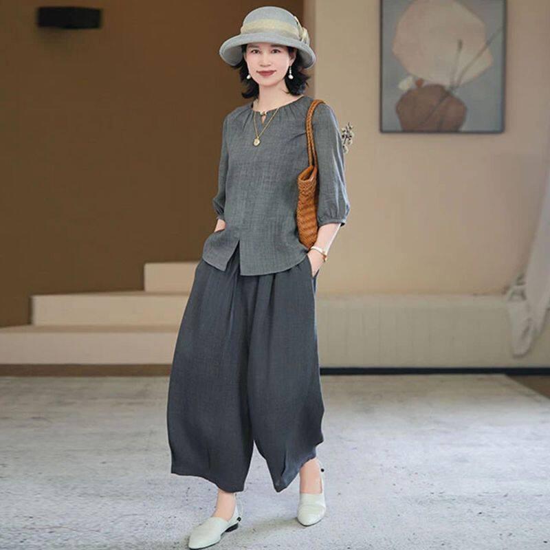 

2026 Plus Size Summer Outfit: Stylish, Slimming, Age-Reducing, and Versatile. L (100-115 lbs)
