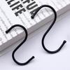 Schwarze S-förmige Metallhaken zum Aufhängen, Handtuch- und Mantel-Organizer, Türgeländer-Aufhänger, Aufbewahrungswerkzeuge für Zuhause, Badezimmer, Büro