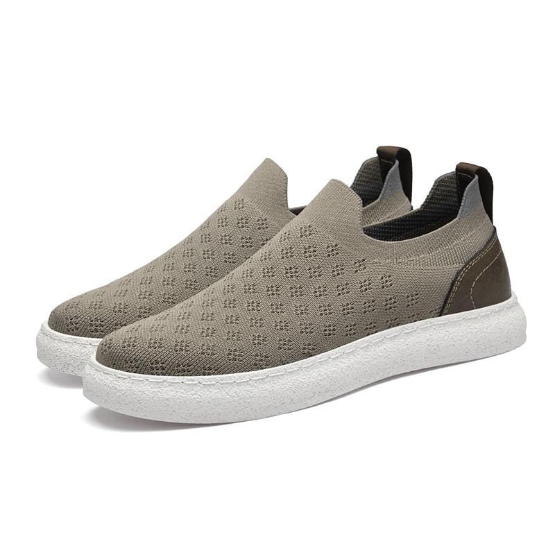 

Легкая мужская повседневная обувь Универсальная мужская обувь без застежек Классическая мужская повседневная летняя обувь для вождения Модная мужская обувь для активного отдыха 44 коричневый