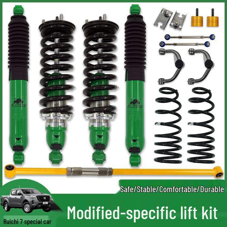 Adjustable Shock Absorber & Reinforced Upper Control Arm for Ruichi 7 Pickup, 2-Inch Lift Kit