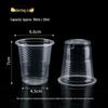 Thickened Disposable Ribbed Plastic Water Cups