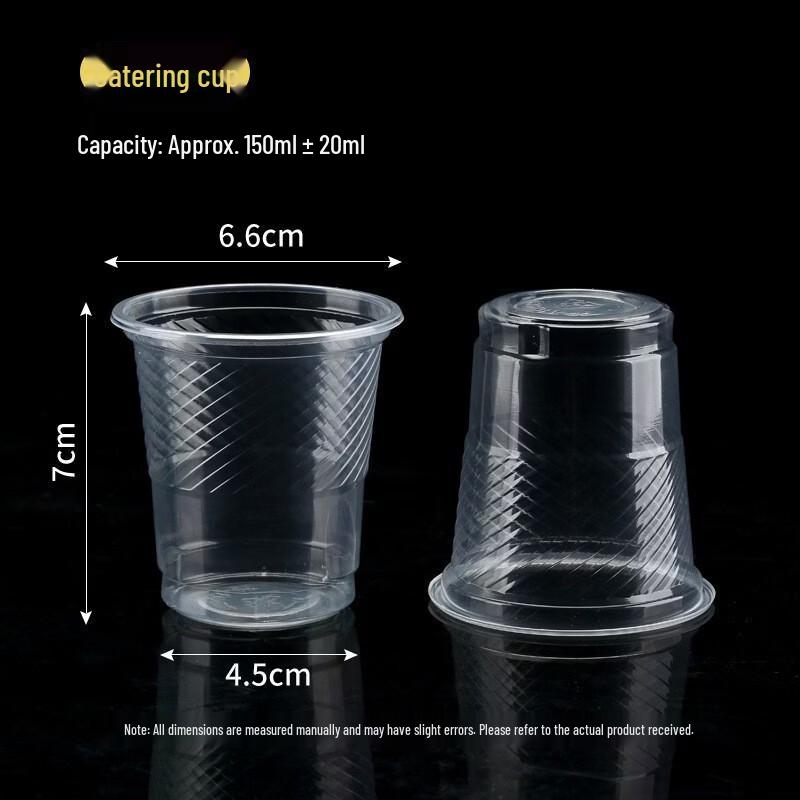 

Thickened Disposable Ribbed Plastic Water Cups