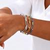 Minimalist 18K Gold Plated Bracelet Women, Slim Paperclip Twisted Link Chain, Simple Waterproof Jewelry
