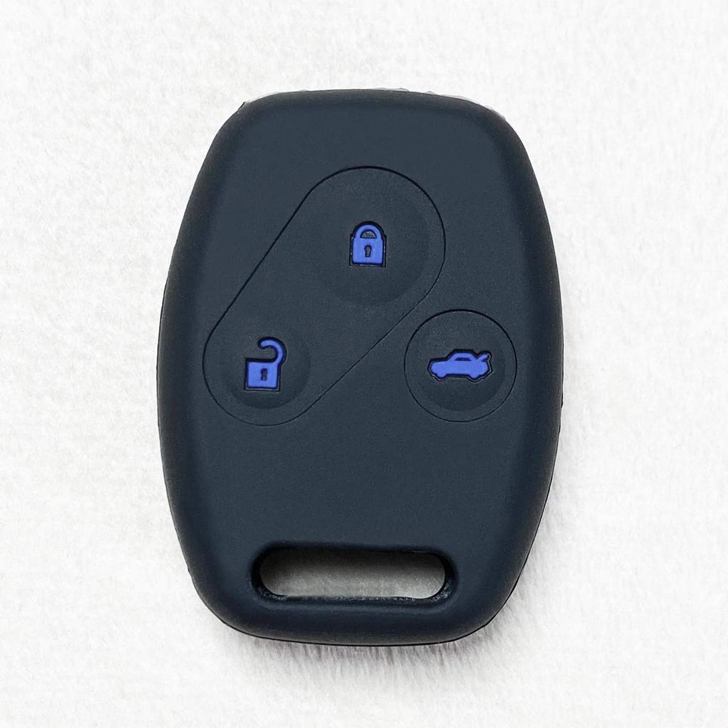 [IKT] Silikonhülle für schlüssellose Schlüssel 3 Tasten Schwarz Blau / Passform / Odyssey
