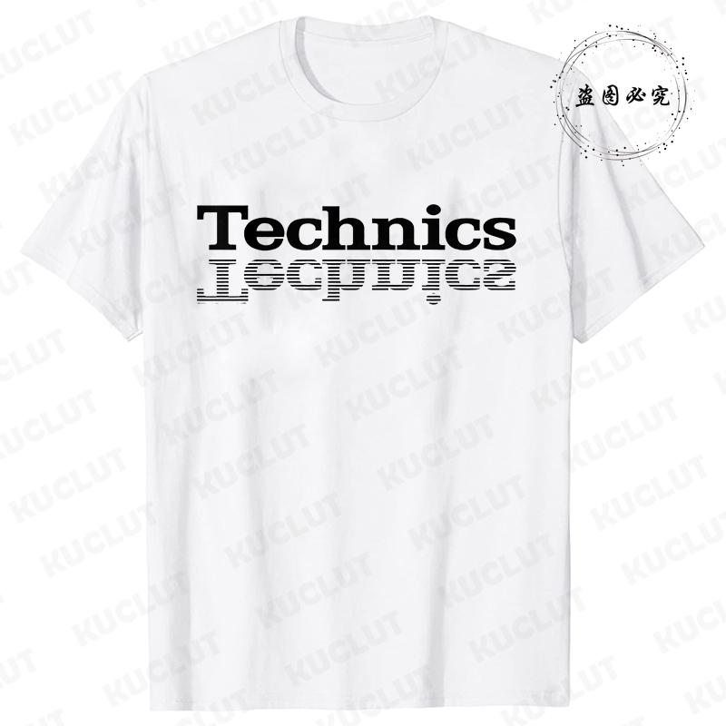 

Technics T Shirt Dj Turntable Music House Techno Electronic Hip Hop New Fashion Summer T-Shirt Fashion Casual Street Music Tees M