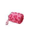 Stylish Jacquard Plush Cosmetic Storage Bag - Cute, Portable & Perfect for Toiletries