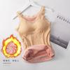 Autumn and Winter Bear Fairy Thermal Underwear Elastic Slim Bottom Vest Fleece Thickened Thermal Top Suspender Large Size