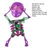 Yousheng Kinder Aufziehbares Tanzendes Skelett Spielzeug mit LED-Licht Halloween Elektrisches 3D Schwingendes Gelenkskelett Federwerk Spielzeug Schreibtischdekoration