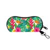 Durable Colorful Flowers/Leaf Glasses Case Soft Shell Zipper Glasses Protective Shell Glasses Bag