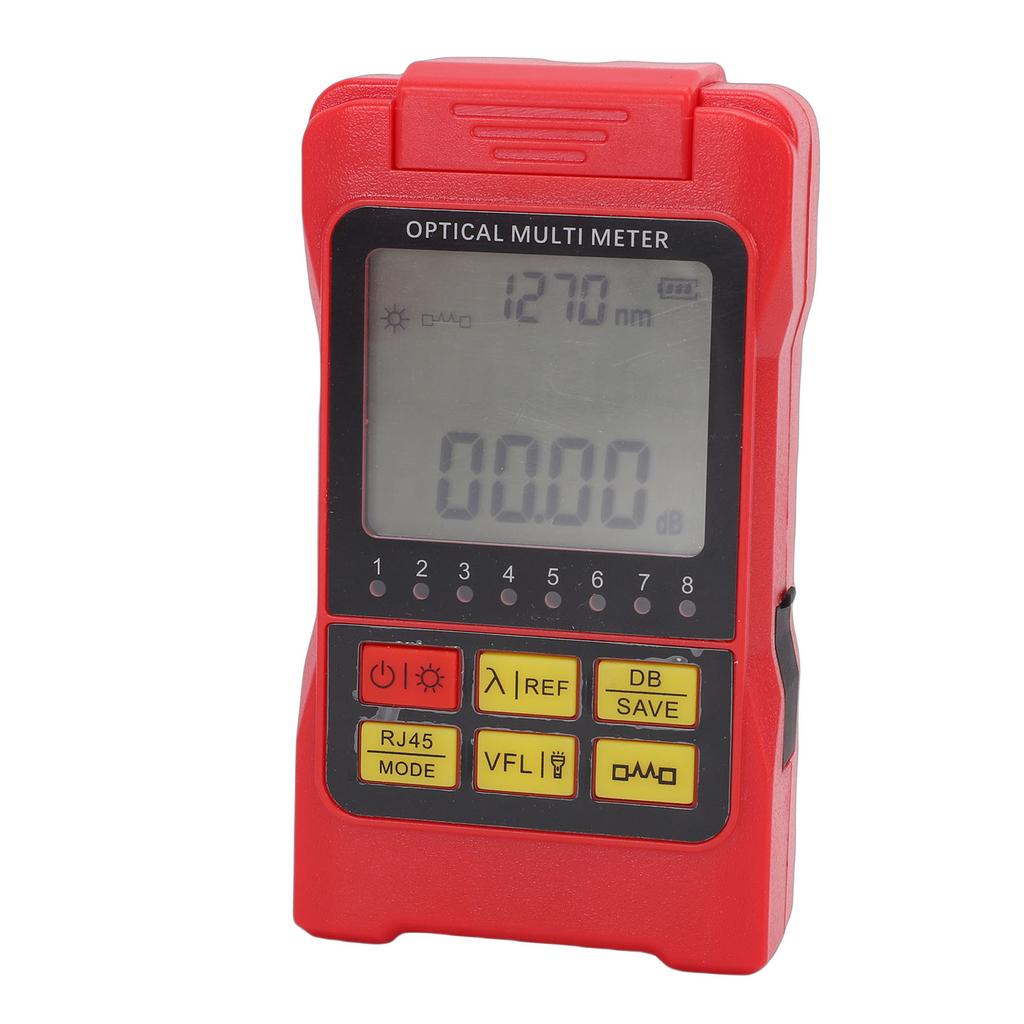 Optical Power Meter Fiber Optic Multi Tester Portable Accurate 850 1650nm with 2.5mm Universal Interface SC Connector