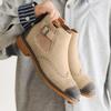 New Retro Style Chelsea Men Boots Carved Frosted  Polished Colors Business  Casual Belt Buckle Decorati Short Boots