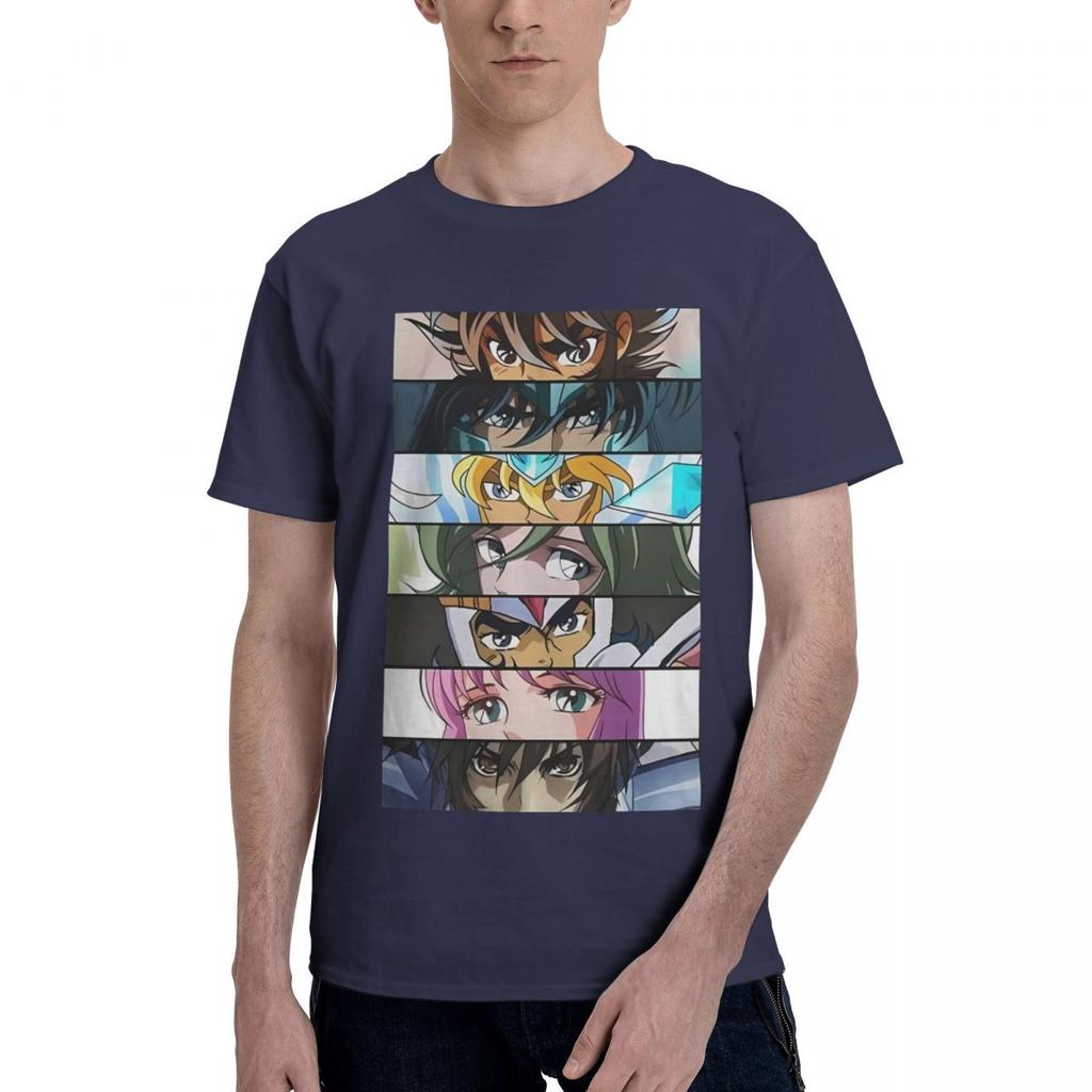 Retro Knights Of The Zodiac Saint Seiya 100 Cotton Casual Breathable Confortable T Shirt Mens Clothing Brands Tshirts Men