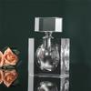 Garrafas de Armazenamento de Vidro Garrafas de Perfume de Cristal O Quadrado é Tanques de Armazenamento Transparentes Recipientes de Perfume Decoração de Casa