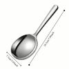 304 Stainless Steel Large Soup Spoon Rust-proof Deepen Communal Spoon Food Grade Simple Big Colander Restaurants