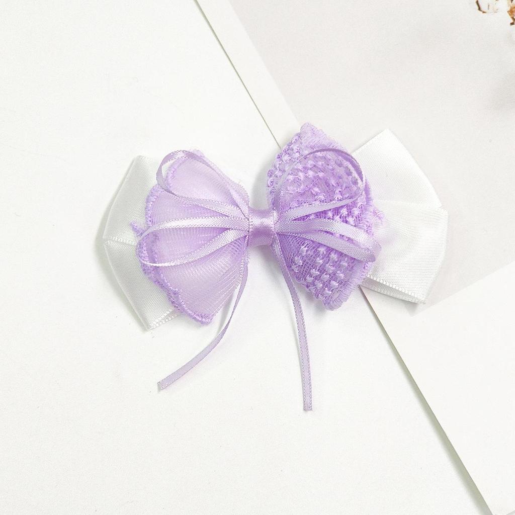 Handmade Sweet Pearl Lace Bow Hair Ornaments & DIY Phone Case Accessories
