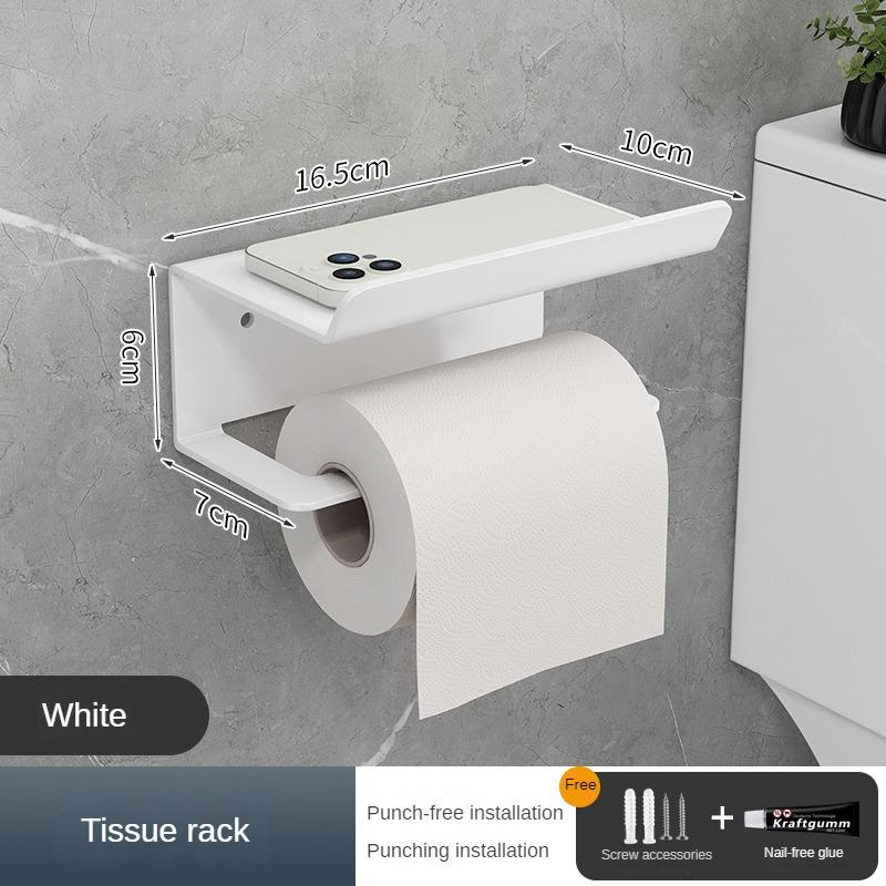 

Держатель для туалетной бумаги, аксессуары для ванной комнаты и кухни, вешалка для салфеток, настенное крепление для хранения, полка для мобильного телефона из углеродистой стали, органайзеры CN