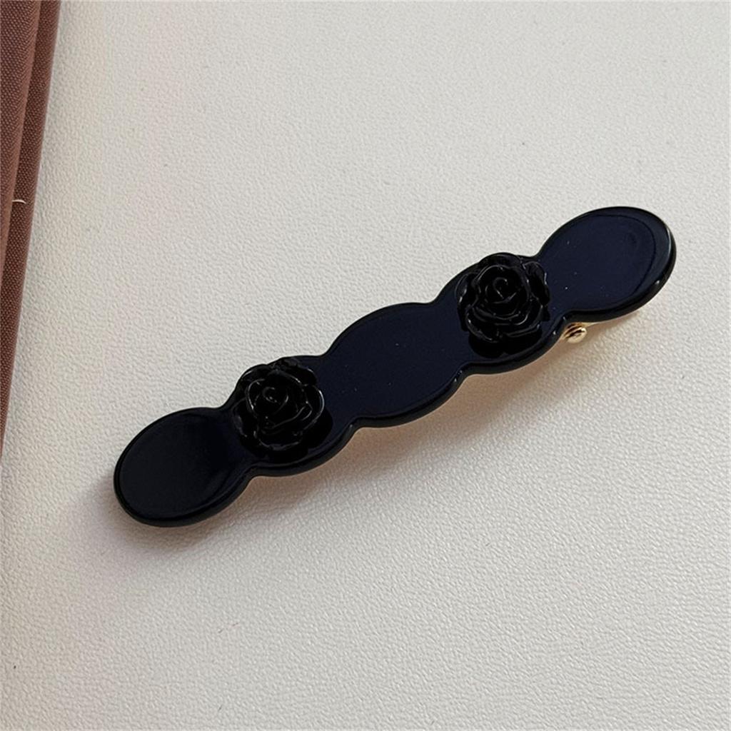 New Acetate Hair Clips Rose Flower Side Pins Vintage Sweet Hairpin Women Hair Accessories