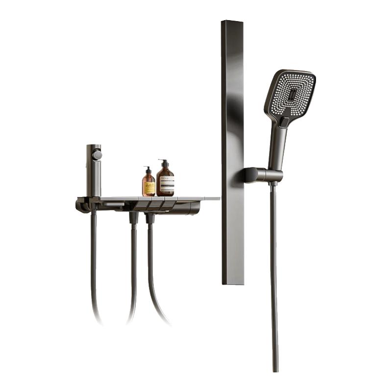 Huida DW699 Gun Gray Brass Piano Key Shower System