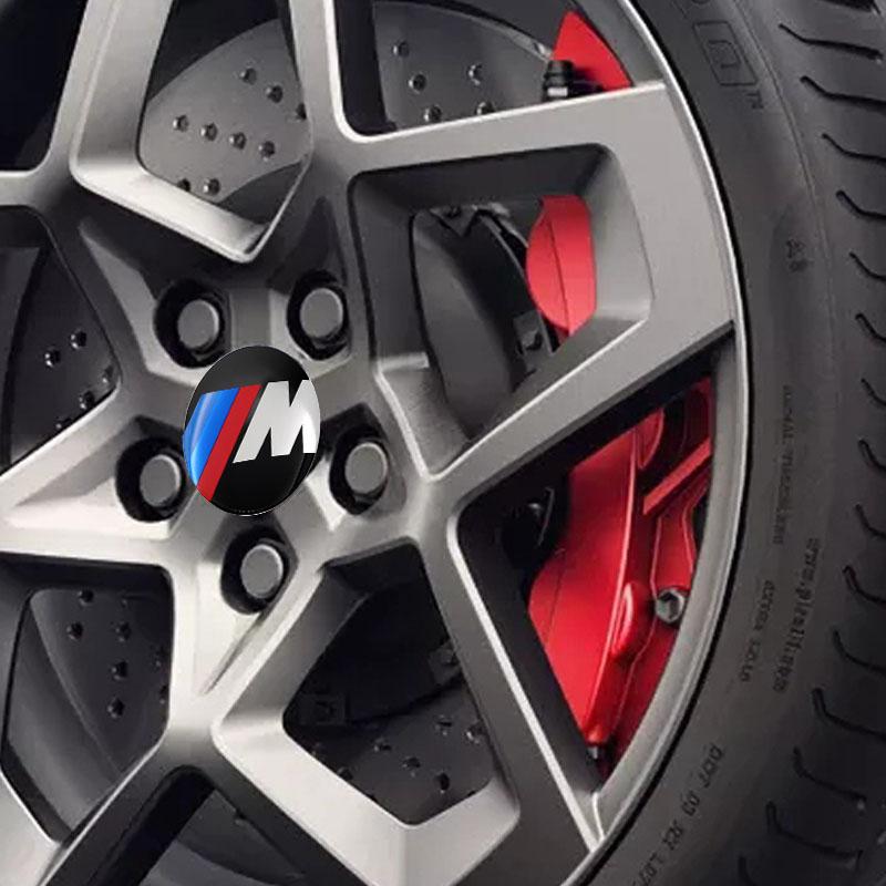 4PCS/SET Car Scratch Proof Car Hub Cap Sticker Kit For BMW-M M3 M4 M5 M6 F20 F30 G20 F31 F34 F10 G30 F11 F25 X1 X2 X3 X4 X5 X6 X7 I3 5 Car Accessories