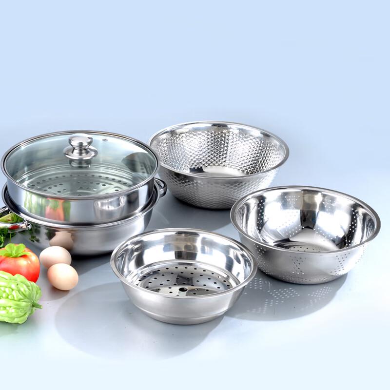 WODHO Happy Family 7-Piece Stainless Steel Cookware Set