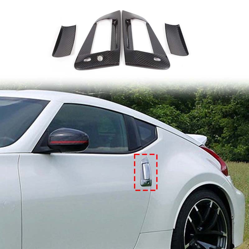 For Nissan 370Z Z34 2009-2020 Real Carbon Fiber Car center console panel cover sticker car decoration modification accessories