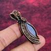 Shungite Gemstone Pendant Copper Wire Wrapped Jewelry Handmade Unique Pendant