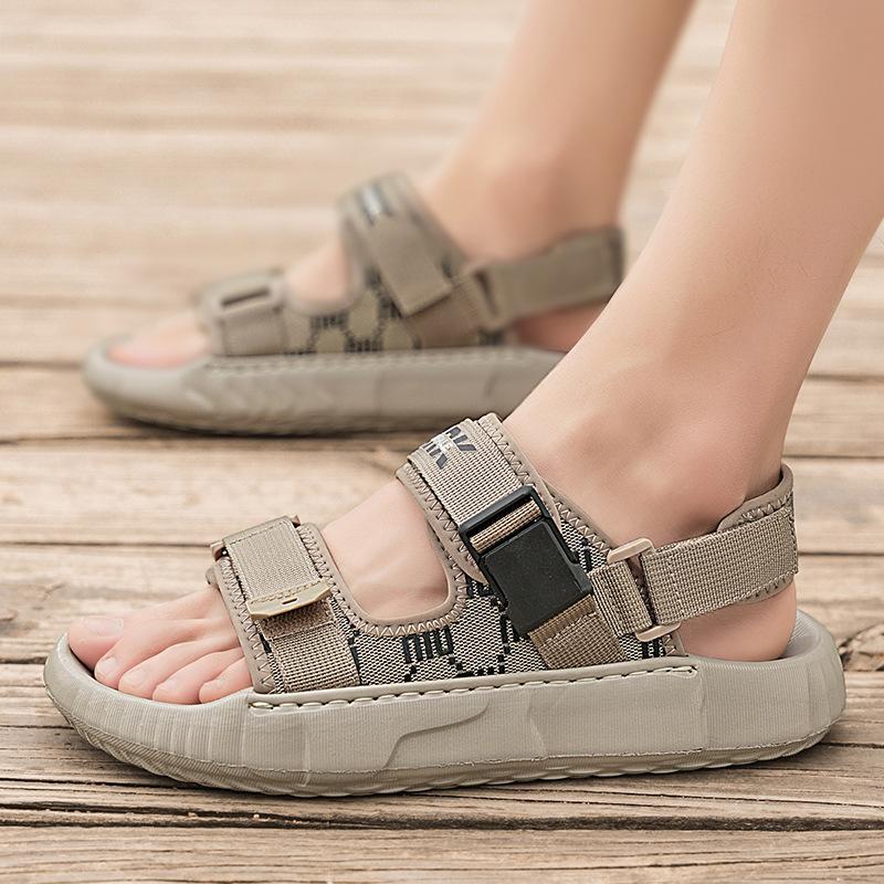 Sandals Men's Summer New Breathable Soft-soled Sports Casual Beach Shoes Work Non-slip Wear-resistant Lightweight Comfortable Slippers