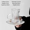 Turkish Coffee Cup And Saucer Set European Style Wine Glasses Cups Creative Coffee Cup Sets Engraved Wine Glasses Cup Cafe Tools