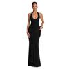 Women's 2025 European & American Style Halter Spliced Strappy Long Slim Fit Dress