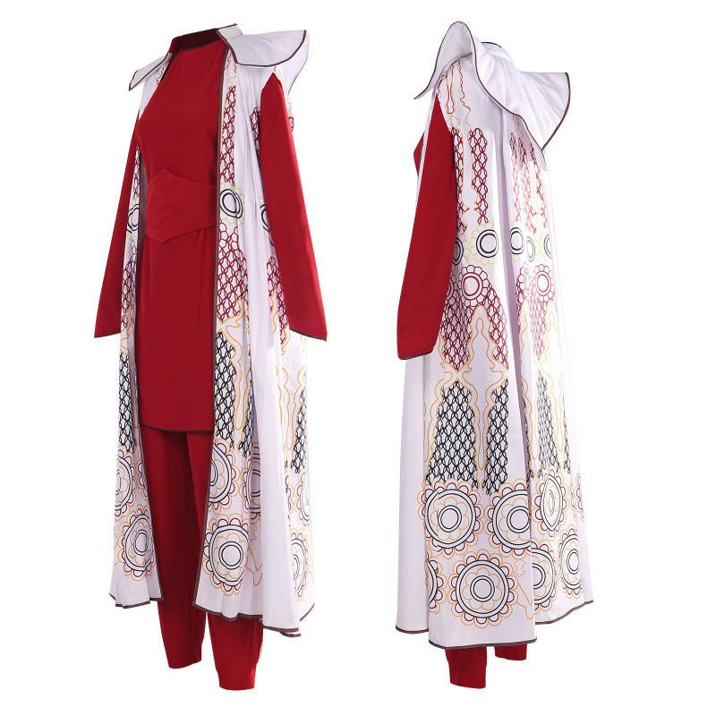Star Wars Princess Leia Cosplay Costume Set With Polyester Fabric For Halloween